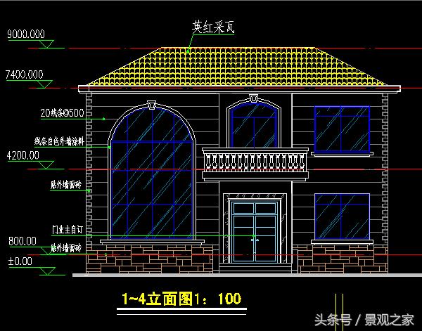 兩套漂亮實用的二層農村小別墅效果圖（含設計圖紙）