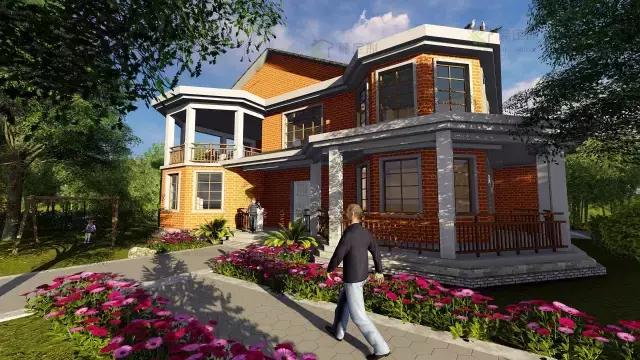 造價40萬，8室4廳高格調自建別墅圖紙免費分享