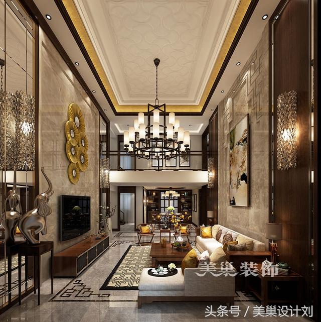 鄭州這些300平別墅大宅的新中式案例 設計效果不是一般的驚艷！
