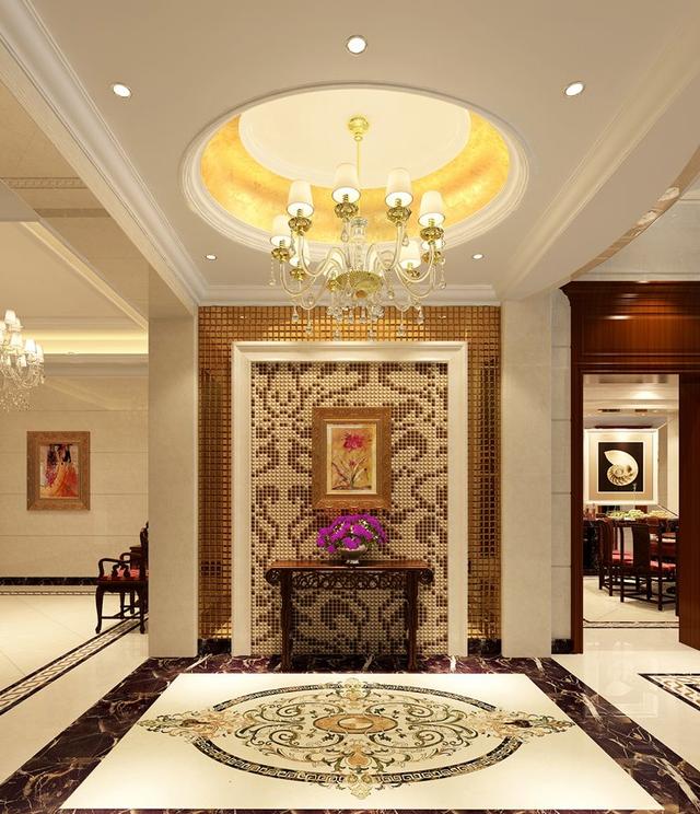 980平米別墅室內中歐混搭風格設計效果圖