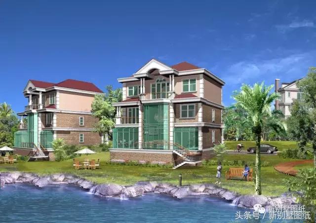 5套農(nóng)村實用小別墅戶型，二三層都有，附各套平面圖