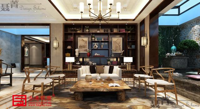 銀韻芳華中海鉑宮中式風格別墅裝修設計欣賞