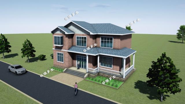 二層木屋別墅設計案例分享，親近大自然！