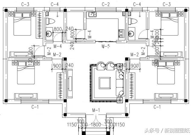 一套9萬的一層平房，4間臥室，非常適合不常住農村的建！