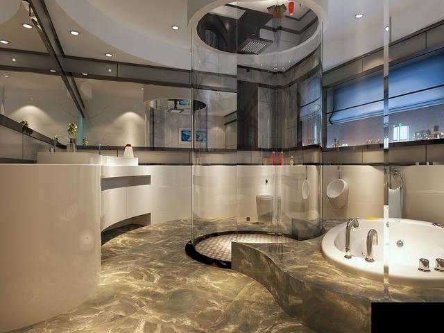 200平別墅裝修好了，很漂亮，看了衛生間真害羞