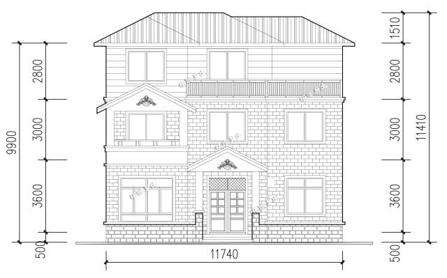 12x10米三層簡歐別墅，樸實(shí)的農(nóng)村住房設(shè)計(jì)