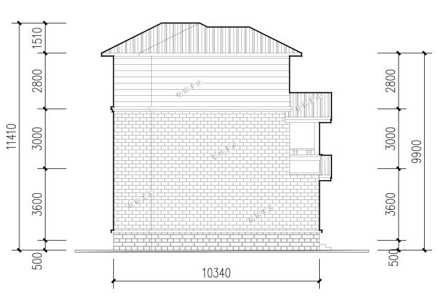 12x10米三層簡歐別墅，樸實(shí)的農(nóng)村住房設(shè)計(jì)
