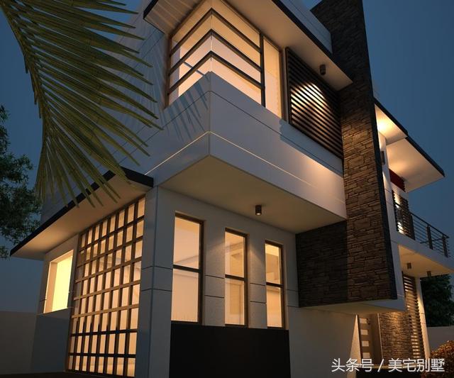 一款現代派二層小別墅，清新適用，您看這款怎么樣？