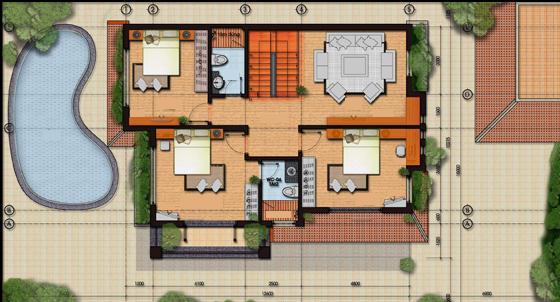 12X10米小別墅，洋氣外觀，舒適布局！