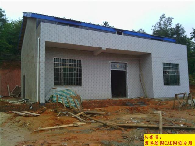 8萬建一層半鄉(xiāng)村平房別墅！帶夾層斜頂，外觀造型簡潔，布置合理