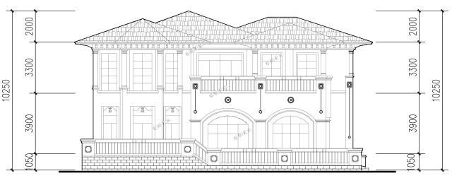 16x17米二層歐式風(fēng)格別墅設(shè)計(jì)