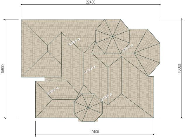 26x15米二層經典歐式鄉村大別墅設計