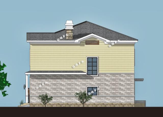 12x12米二層簡歐獨棟別墅，農村建房經典參考