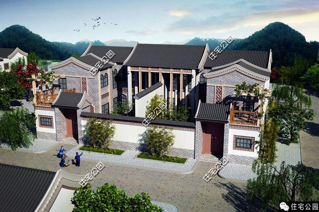 兄弟和睦建雙拼小院，從外面看根本看不出是兩戶人家！