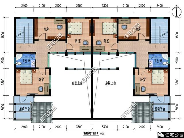 兄弟和睦建雙拼小院，從外面看根本看不出是兩戶人家！