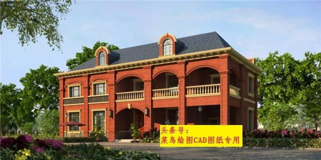 36萬建2層別墅！外觀造型美觀大方，帶連廊、中堂、室內停車庫