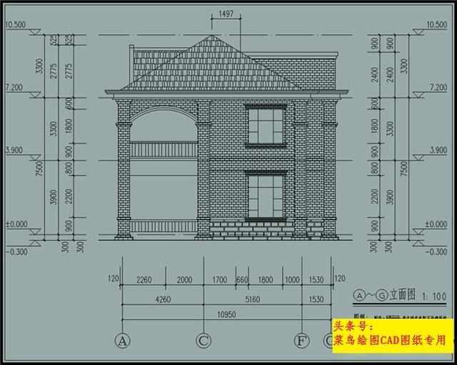36萬建2層別墅！外觀造型美觀大方，帶連廊、中堂、室內停車庫