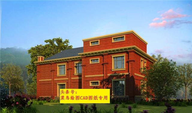 36萬建2層別墅！外觀造型美觀大方，帶連廊、中堂、室內停車庫