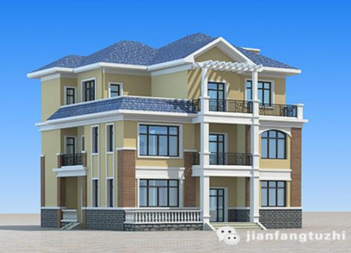 三層全套Cad別墅施工圖現(xiàn)代時(shí)尚四面開(kāi)窗 3廳11室5衛(wèi)15×13帶多功能房棋牌室