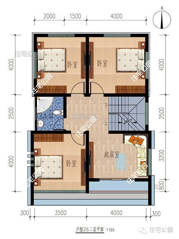 2套小別墅，7米面寬6個臥室，平屋頂坡屋頂哪個好？