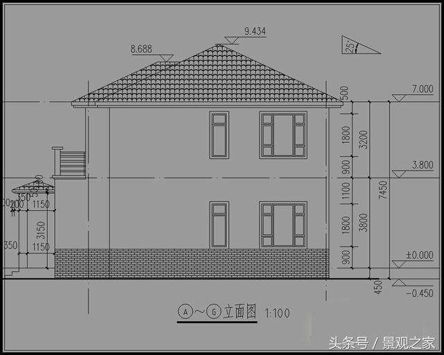 鄉(xiāng)村二層清新小別墅設(shè)計(jì)圖+效果圖