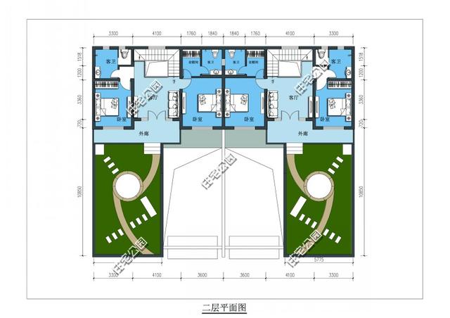 缺少宅基地，四套雙拼戶型來幫你