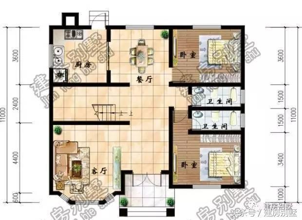 12米x11米兩層大氣別墅設(shè)計圖紙，沒圖紙能建成小別墅嗎？