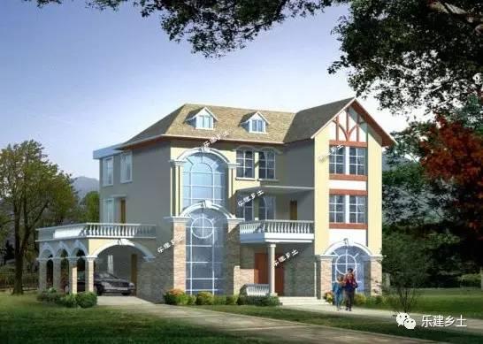 14x12米三層歐式別墅設(shè)計(jì)，田園氣息十足