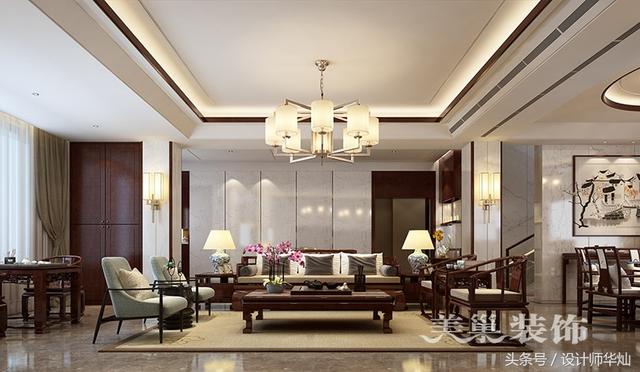 鄭州500平別墅設計：將現代融合到中式，去繁存簡