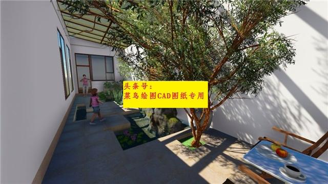 26萬建一層紅磚中式院子別墅，外觀造型簡約沉穩，布局緊湊合理
