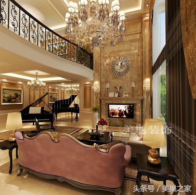 有個有錢的老爸就是不一樣，260平別墅簡歐風格，奢華的生活