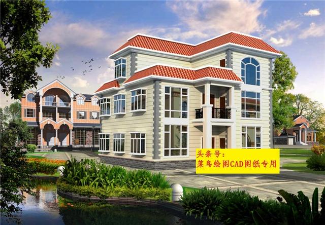 32萬建3層別墅！3套方案可選，四室兩廳套房形式（每戶一層）