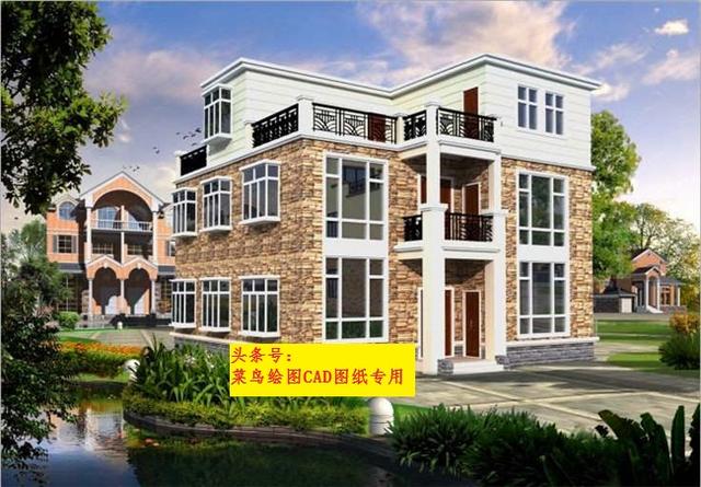 32萬建3層別墅！3套方案可選，四室兩廳套房形式（每戶一層）