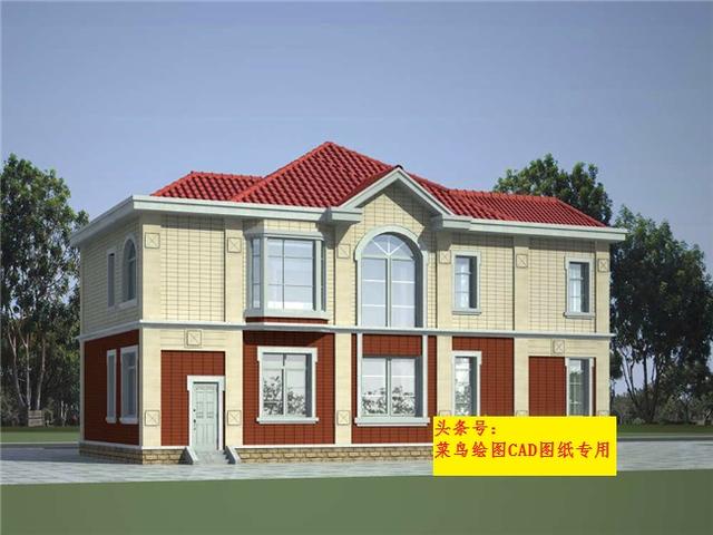 25萬建2層別墅！帶獅面羅馬柱，封閉玻璃露臺，飄窗臺，車庫