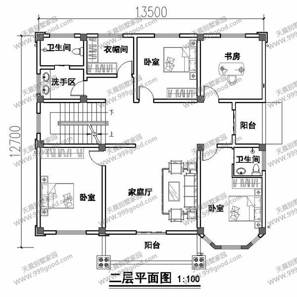 5套風格迥異的別墅戶型圖，第四套看了都想蓋一棟！