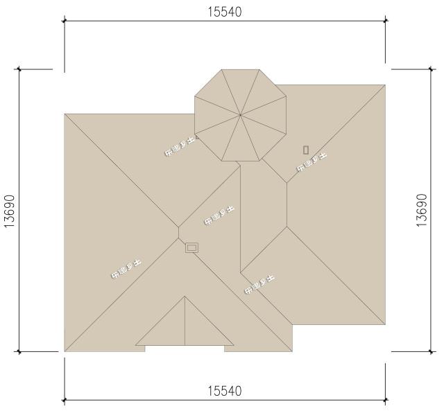 14.3x12.8米二層歐式別墅設計