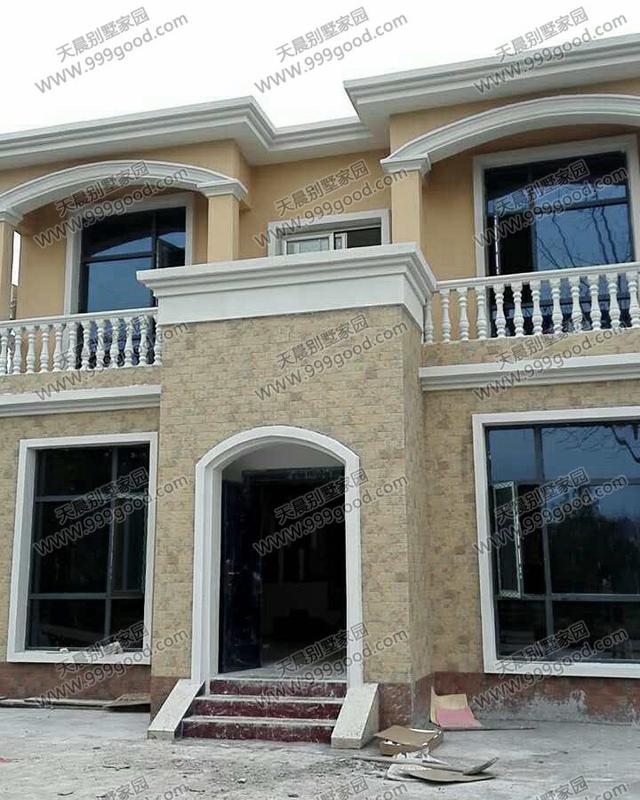 主體造價18萬，二層別墅設計圖，含建成實物照片！