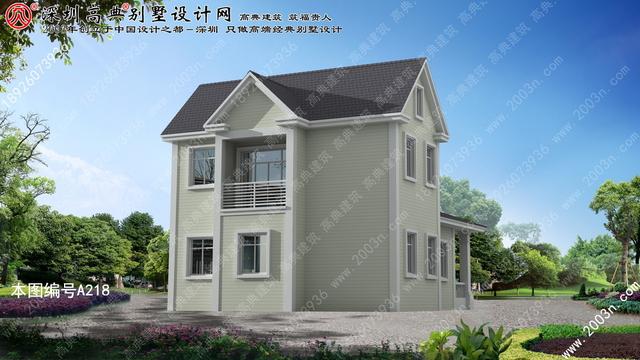 二層別墅設計圖首層106平方米圖紙編號a218