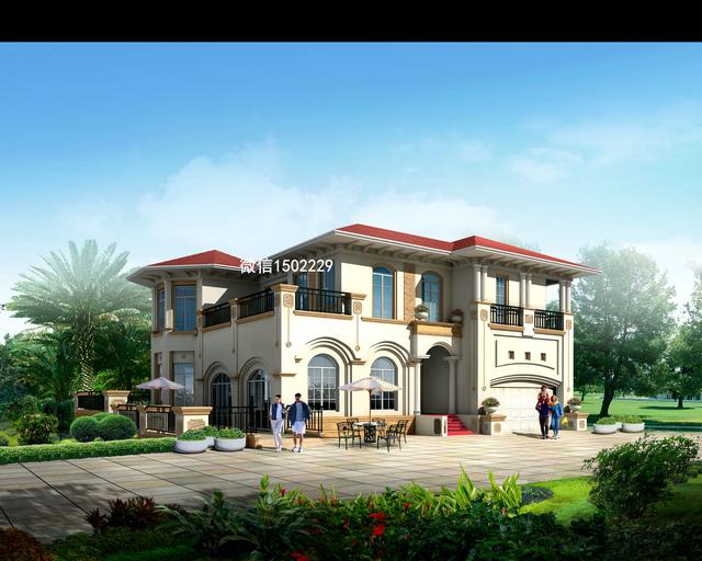 農村小別墅設計圖 新農村三層住宅設計圖 兩層自建別墅施工圖紙