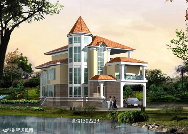 農村小別墅設計圖 新農村三層住宅設計圖 兩層自建別墅施工圖紙