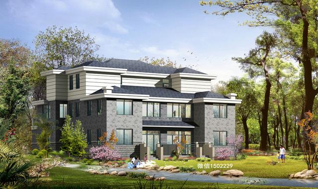 農村小別墅設計圖 新農村三層住宅設計圖 兩層自建別墅施工圖紙