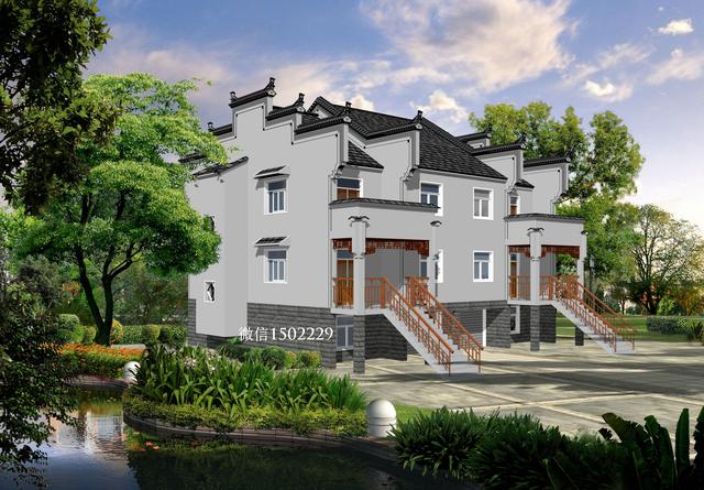 農村小別墅設計圖 新農村三層住宅設計圖 兩層自建別墅施工圖紙