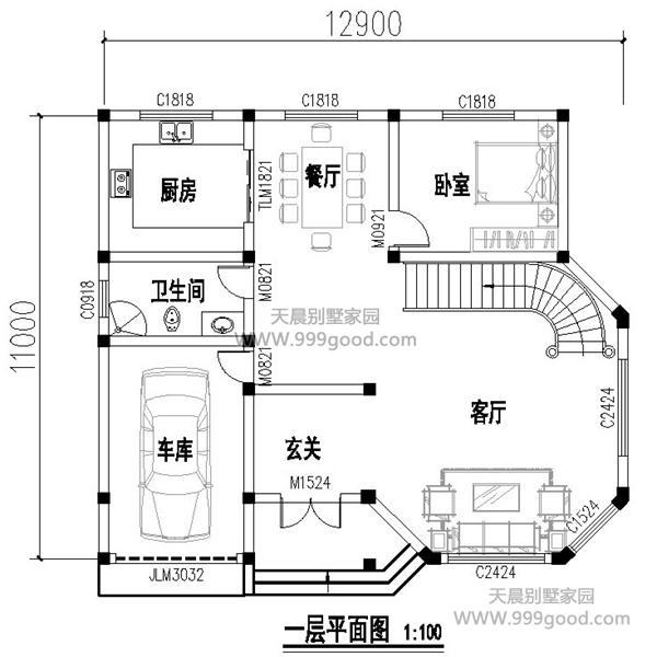 3套兩層自建房設計圖，造價均不超過20萬