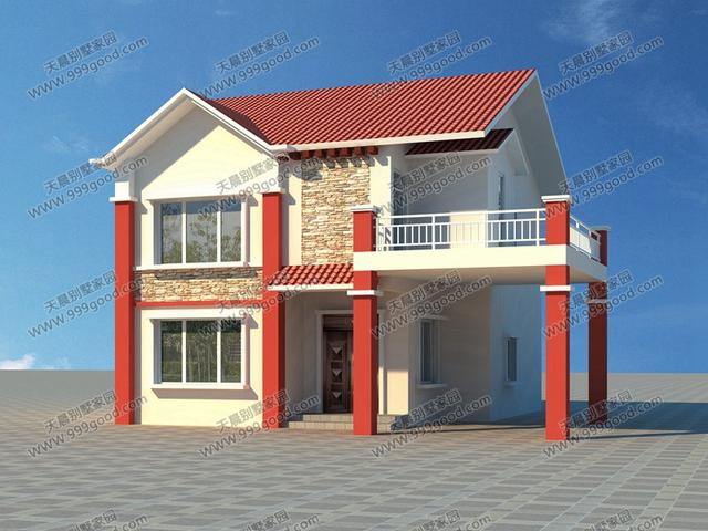 3套兩層自建房設計圖，造價均不超過20萬