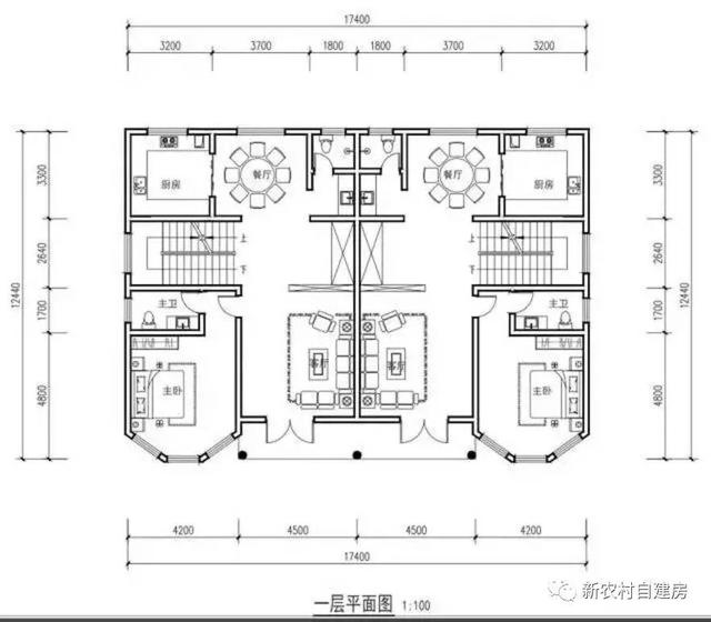 建套雙拼別墅要多少錢？福建建房預算清單含平面圖