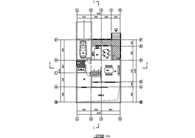 150平日式木架二層別墅設計圖 地下一層還有室內溫泉