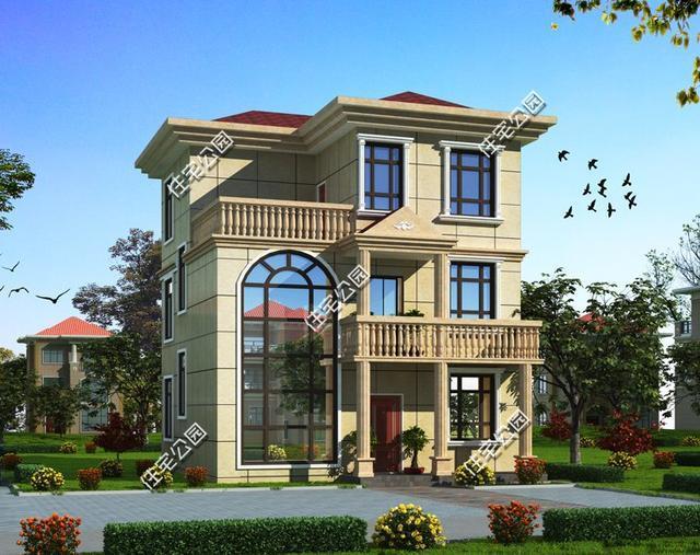 農村3層自建房戶型，9米X9米還有挑空客廳，含平面圖