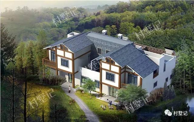 這款中式田園農村別墅，有好布局也有高顏值