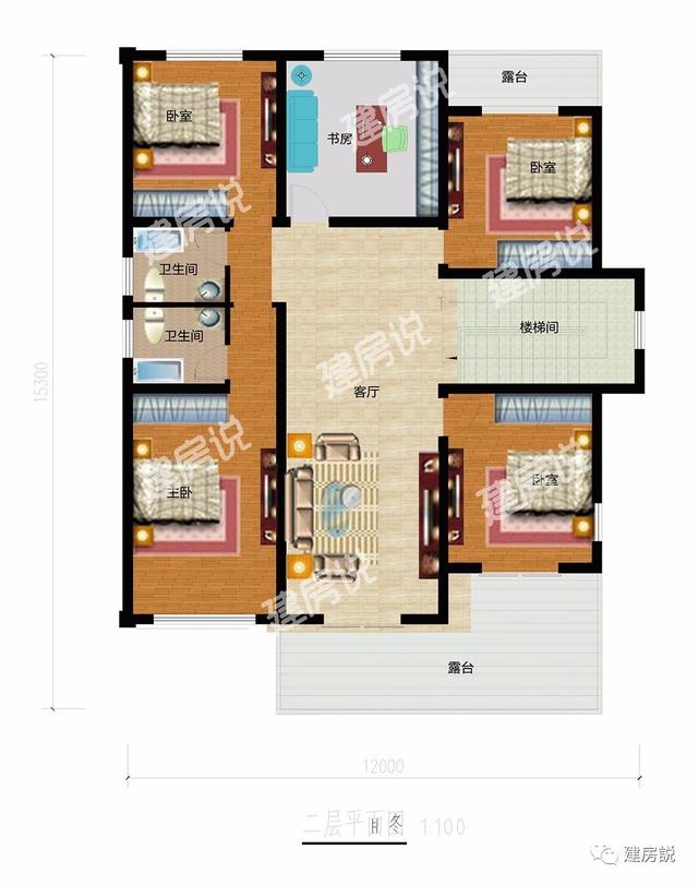 二層現代農村別墅，外觀漂亮，室內布局更注重居住品質