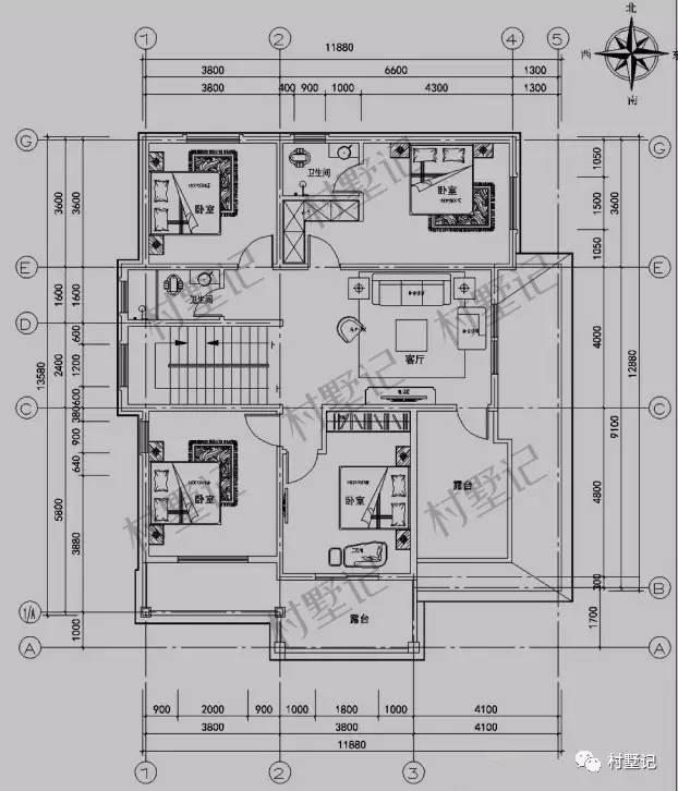 帶棋牌室的三層農(nóng)村別墅，既實用又上檔次